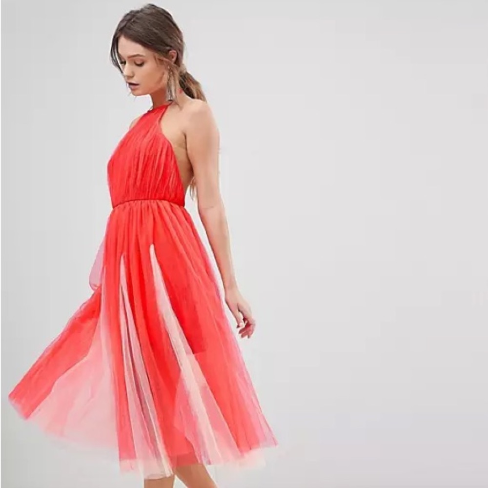 ASOS Godet Midi Tulle Dress